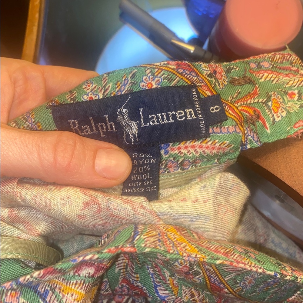 Vintage Ralph Lauren Paisley Maxi Skirt - Picture 3 of 8